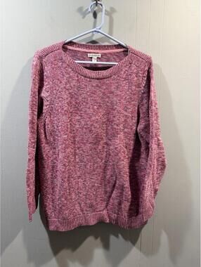 Womens Croft&barrow Sweater Size 1X Dark Pink